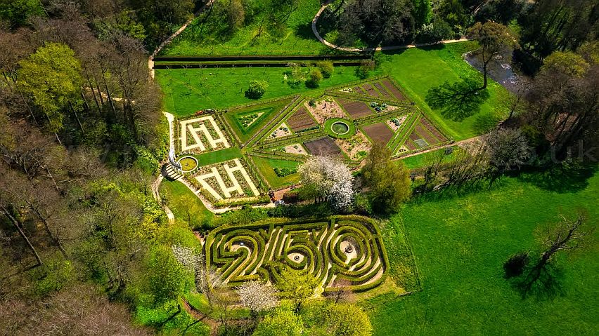 Painswick Rococo Garden, Gloucestershire, England, UK