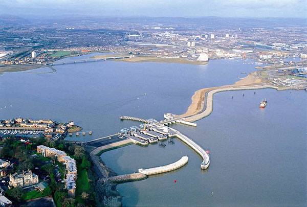 Cardiff Bay Barrage, Wales, UK