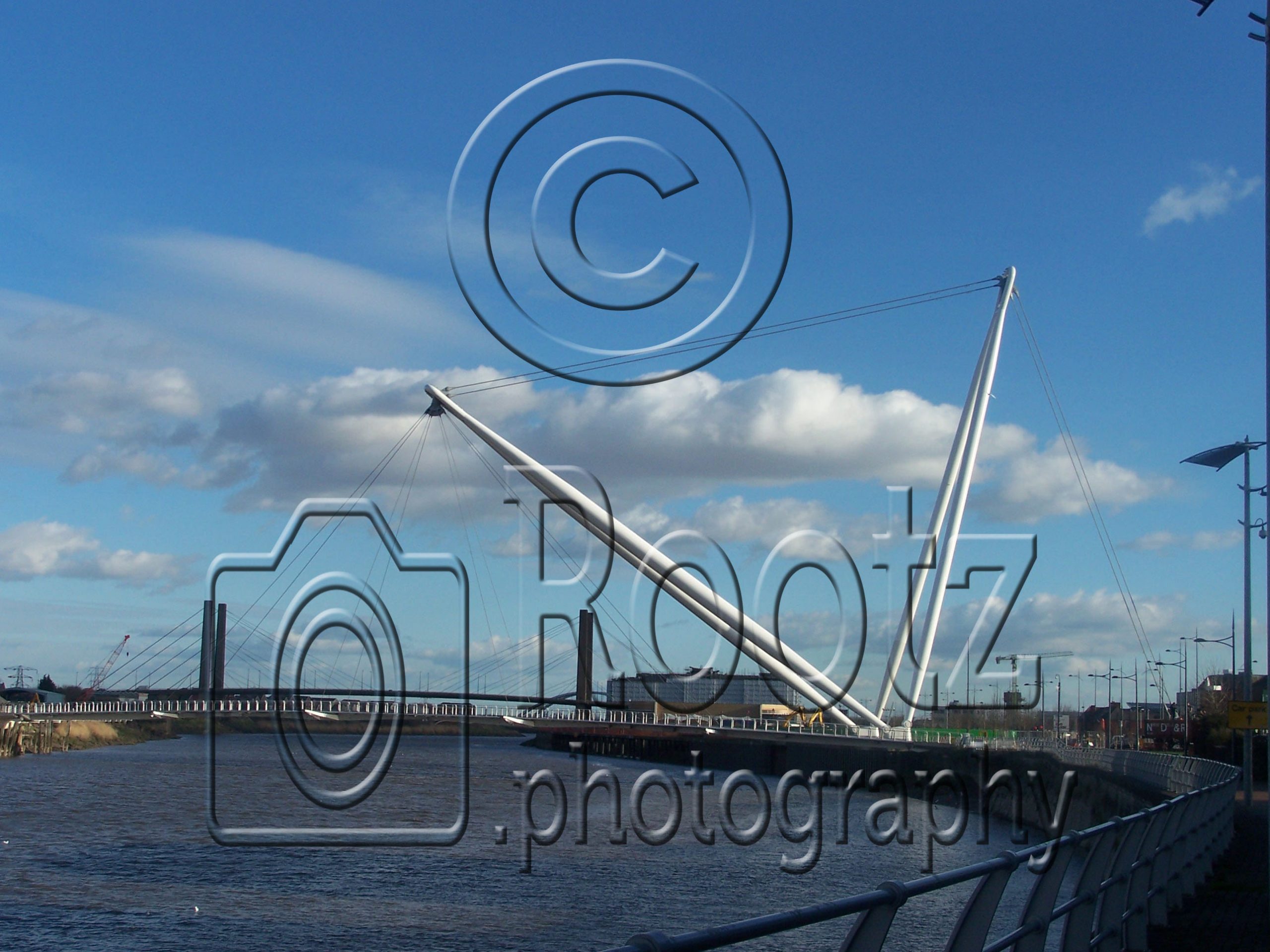 Newport City Footbridge, Wales, UK