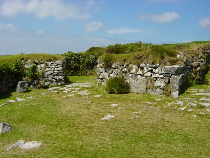 Chysauster Iron Age Fort, Cornwall, England, UK