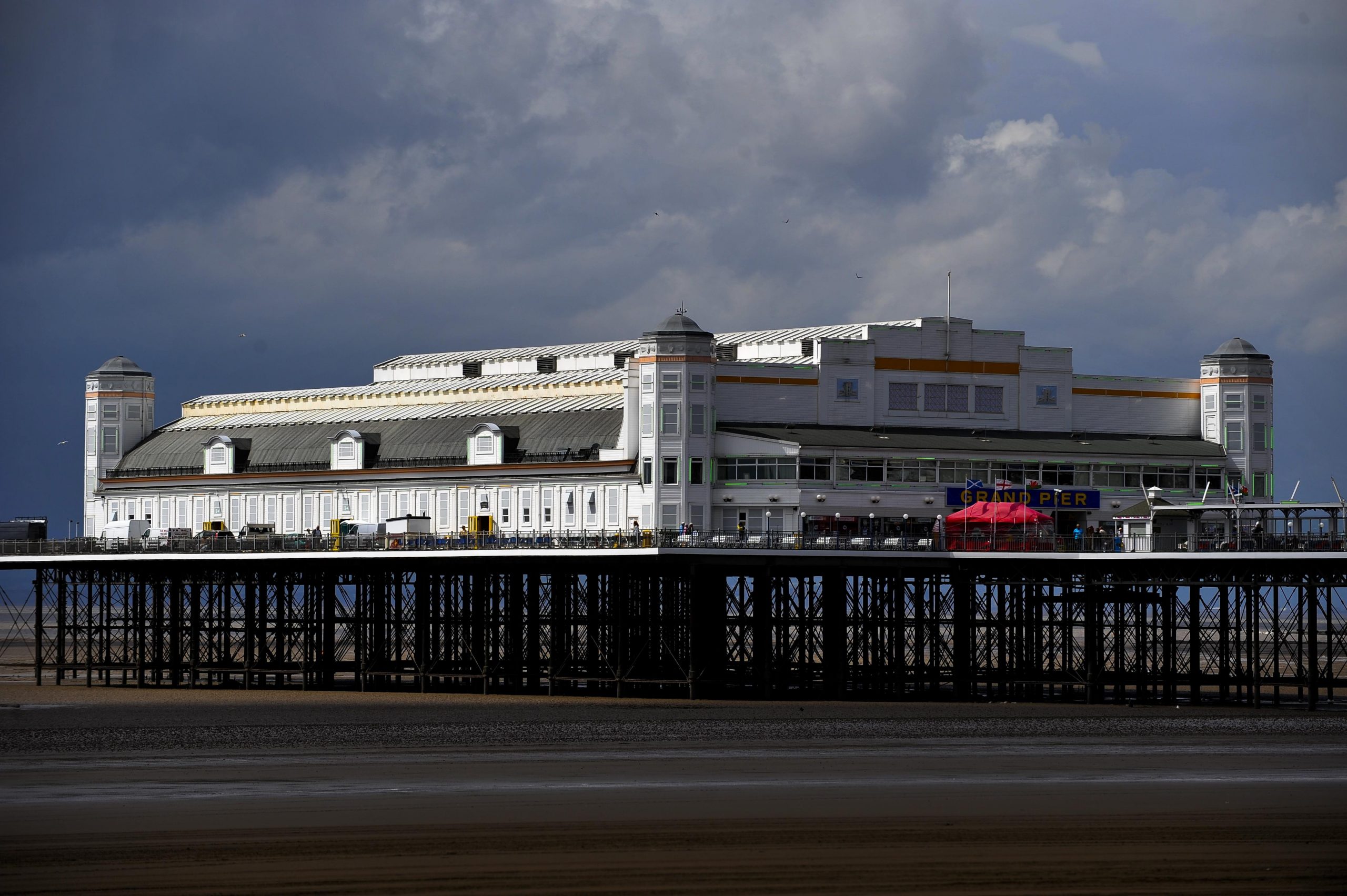 Grand Pier at Western-Super-Mare, Somerset, England, UK