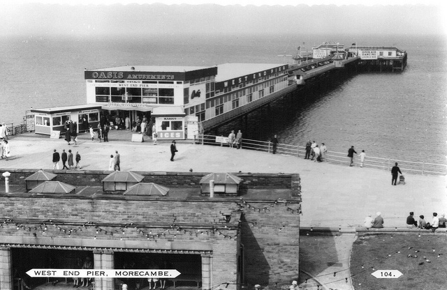 Morecambe West End Pier, Lancashire, UK