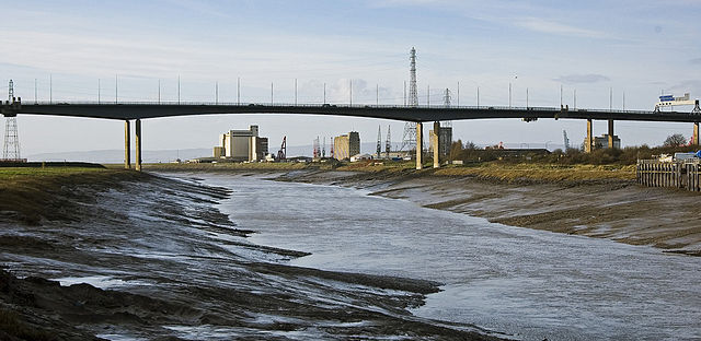 Avonmouth Bridge, Bristol, England, UK