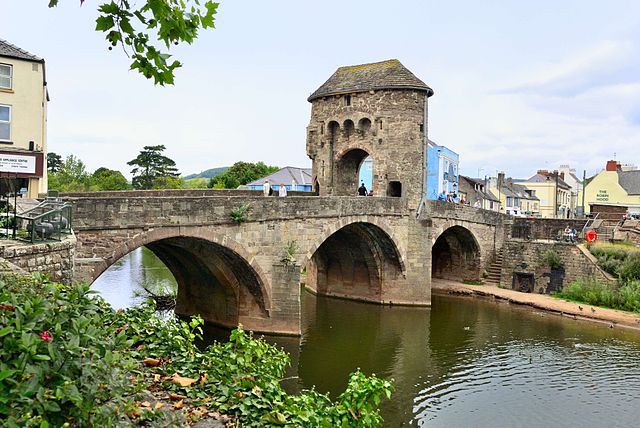 Monnow Bridge, Monmouth, Wales, UK